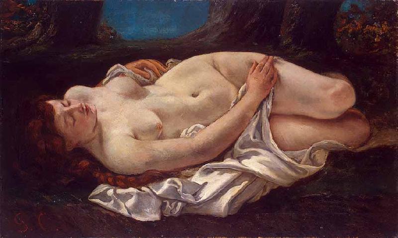 Gustave Courbet Reclining Woman Sweden oil painting art